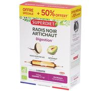 Superdiet Radis Noir Artichaut Digestion Bio - 10% avec le code: 926CE Solution Orale 450 ml