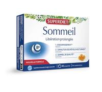 SUPERDIET - SOMMEIL LIBERATION PROLONGEE - Mélatonine 1.8 mg - Sommeil, réveil nocturne, décalage horaire - 30 comprimés