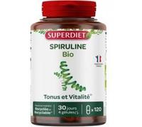 Superdiet Spiruline Bio 120 Gélules - Pot 120 gélules