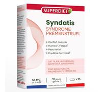 SUPERDIET - SYNDATIS SPM Syndrome prémenstruel - Complexe phyto-nutrition - 15 gélules