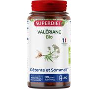 SUPERDIET - VALÉRIANE BIO - Détente et Sommeil - Phytothérapie - Fabrication française - 90 gélules