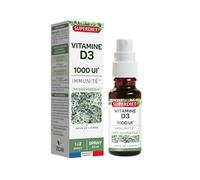 Superdiet Spray buccal Vitamine D3 1000 UI 100% d'origine végétale 20 ml