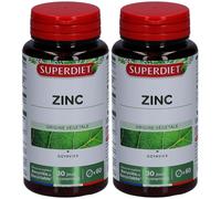 Superdiet Zinc d’Origine Végétale - Immunité, Peau, Cheveux Comprimé(S) 2x60 pc(s)