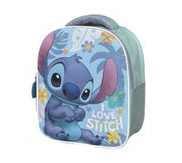 Superdiver - Sac à dos enfant Stitch - Licence officielle Disney - Idéal pour l’école et la maternelle - Parfait pour filles et garçons - Couleur bleu - Dimensions : 24x20x10 cm