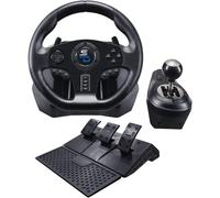 Superdrive - Volant De Course Gs850-X Avec Levier De Vitesse Manuel, 3 Pédales, Palettes De Changement De Vitesse Et Vibration Pour Xbox Serie X/S, Ps4, Xbox One, Pc (Programmable Pour Tous Les Jeux)