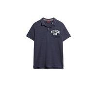 Superdry Applique Classic Fit Polo T-Shirt, Indigo foncé Marl 2, L Homme