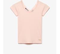 Superdry Ath Ess Lace Trim V-Neck T-Shirt Rose FR 44 (EU 42)