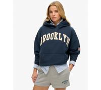 Superdry - Ath Ess Relaxed Hood - Sweatshirt à capuche femme Richest Navy - S