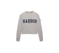 Superdry ATH Essential Graphic Ls Top T-Shirt, Glacier Grey Marl, 40 Femmes