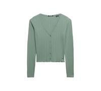 Superdry Athletic Essential Pointelle Cardigan Vert 2XS Femme