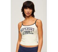 Superdry Athletic Essentials Branded Cami Top Blanc cassé 16 (XL) Female