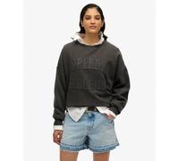 Superdry Sweatshirt femme Athletic Tonal Applique Crew Gris Taille L
