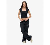 Superdry Pantalon de jogging Athletic évasé imprimé femme Bleu M