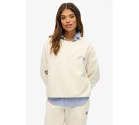 Superdry - Athletic Relaxed Printed Crew - Sweatshirt femme Desert Bone Off White - XXS