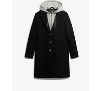 Superdry Black 2 In 1 Wool Coat
