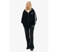 Superdry Black Athletic Embroidered Flare Joggers