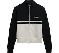 Superdry Black Athletic Essentials Zip Through Track Top