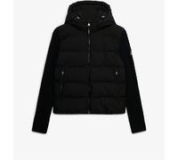 Superdry Black Cable Knit Sleeve Hybrid Jacket