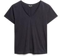 Superdry Black Chrome Slub Embroidered V-Neck T-Shirt