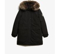 Superdry Black Everest Faux Fur Parka Coat