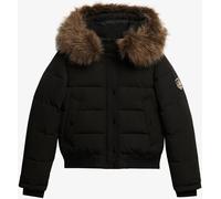 Superdry Black Everest Hooded Bomber Jacket