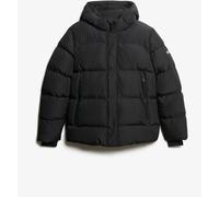 Superdry Black Hooded 5 Baffle Sports Puffer Jacket