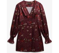 Superdry Black Jacquard Long Sleeve Mini Dress Black EU 44 (UK 16)