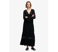 Superdry Black Long-Sleeved Lace Blouse