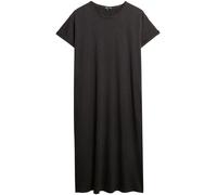 Superdry Black Midi 100% Cotton T-Shirt Dress Black EU 34 (UK 6)