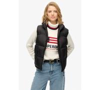 Superdry - Black Puffer Gilet - Doudoune sans manches femme Black / Black - XL