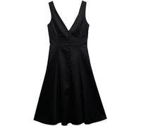 Superdry Black Satin V-Neck Dress Black 14