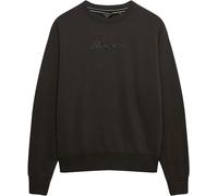 Superdry Black Script Brand Loose Crew Neck Sweat Top