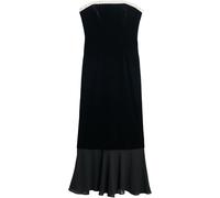 Superdry Black Velvet Strapless Dress Black EU 44 (UK 16)