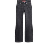Superdry Black Vintage Mid Rise Slim Flare Jeans