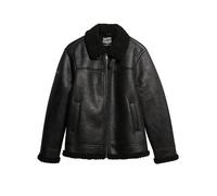 SUPERDRY Blouson aspect cuir noir | M