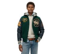 Superdry Blouson bomber College Patched à capuche Vert XL Homme