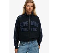 SUPERDRY Blue Athletic Essentials Applique Loose Zip Track Top