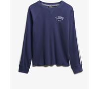 Superdry Blue Athletic Essentials Graphic Long Sleeve Top