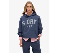 Superdry Blue Athletic Essentials Relaxed Hoodie