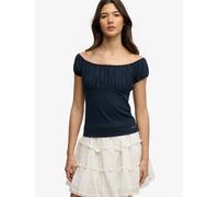 Superdry Blue Athletic Essentials Ruched Top