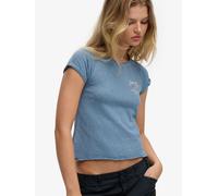 Superdry Blue Athletic Essentials Slub Graphic T-Shirt