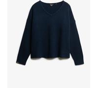 Superdry Blue Brushed Oversized V-Neck Jumper