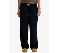 Superdry Blue Cotton Elastic Trousers