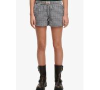 Superdry Blue Cotton Stripe Elastic Shorts Blue EU 40 (UK 12)