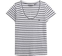 Superdry Blue/Ecru Studios Scoop Neck T-Shirt