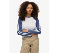 Superdry Blue Essential Logo Retro Long Sleeve Top