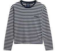 Superdry Blue Essential Logo Stripe Long Sleeve Top