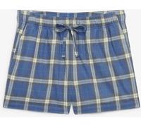 Superdry Blue Green Check Cotton Elastic Shorts Blue Green Check 14