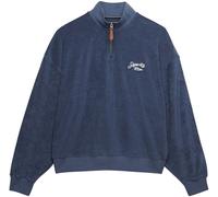 Superdry Blue Heritage Terry Half Zip Sweat Top