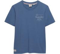 Superdry Blue Luxe Casual Relaxed Fit T-Shirt